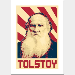 Leo Tolstoy Retro Propaganda Posters and Art